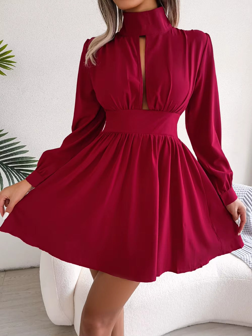 Abito elegante a maniche lunghe