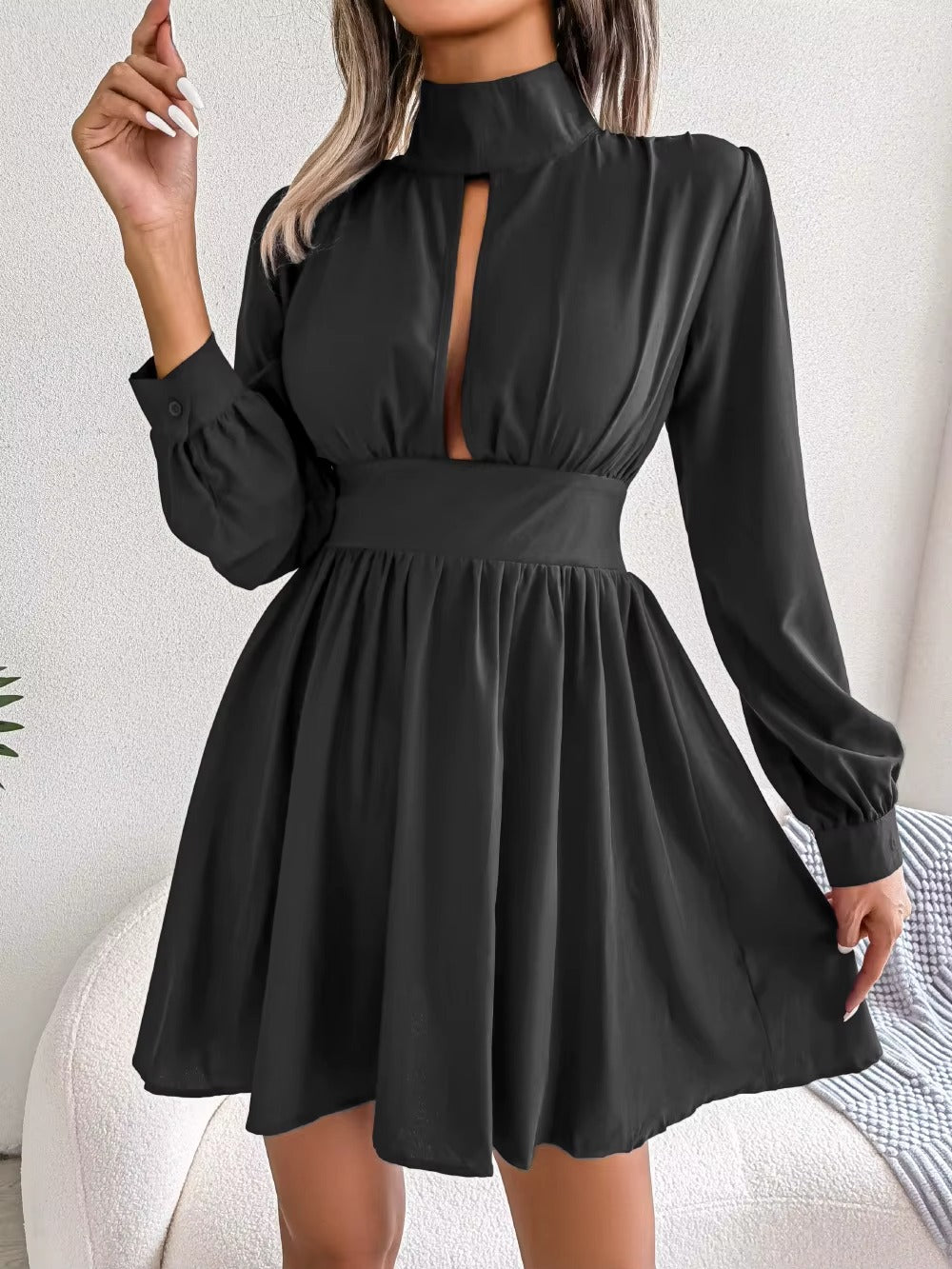 Abito elegante a maniche lunghe
